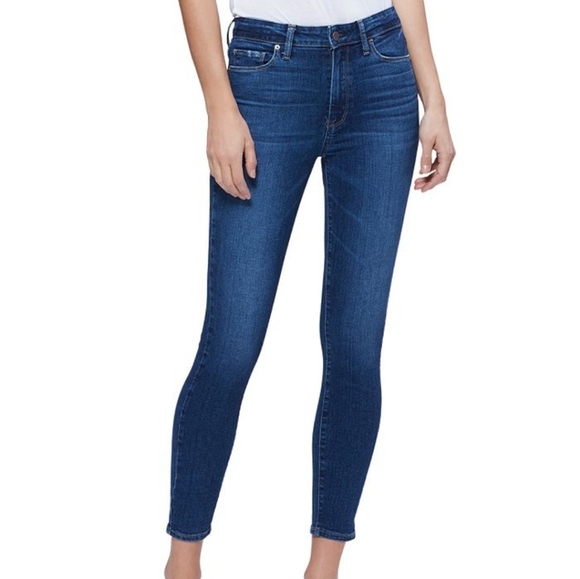 Paige Dark Wash High Rise Hoxton Ankle Skinny JeansWomen's 32